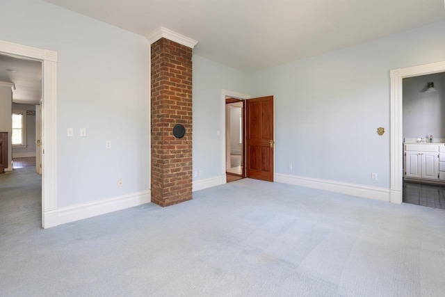 557 Wayne Ave S, Waynesboro, VA 22980 - unfurnished bedroom with carpet, baseboards, and ensuite bath