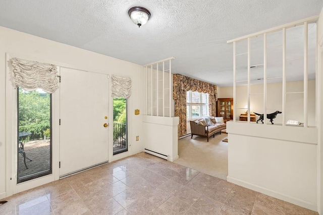 188 Middlebrook Rd, Staunton, VA 24401 - foyer featuring a baseboard heating unit and a textured ceiling