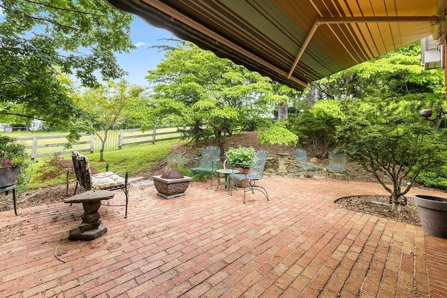 188 Middlebrook Rd, Staunton, VA 24401 - view of patio featuring an outdoor fire pit