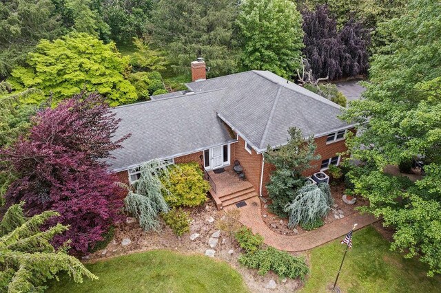 188 Middlebrook Rd, Staunton, VA 24401 - aerial view of property and surrounding area featuring a heavily wooded area