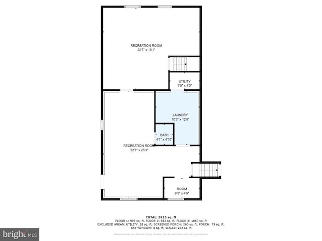 447 Laurel Ave, Fredericksburg, VA 22408 - home floor plan