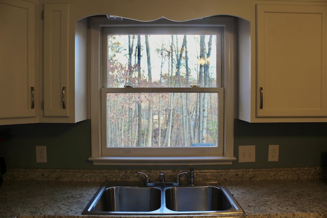 206 Pleasant Ln, Mcgaheysville, VA 22840 - kitchen with a sink, plenty of natural light, and white cabinetry
