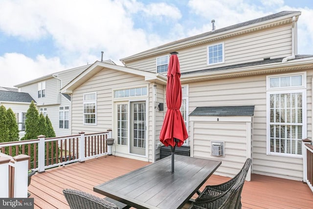 5502 Joshua Tree Cir, Fredericksburg, VA 22407 - wooden deck with outdoor dining space