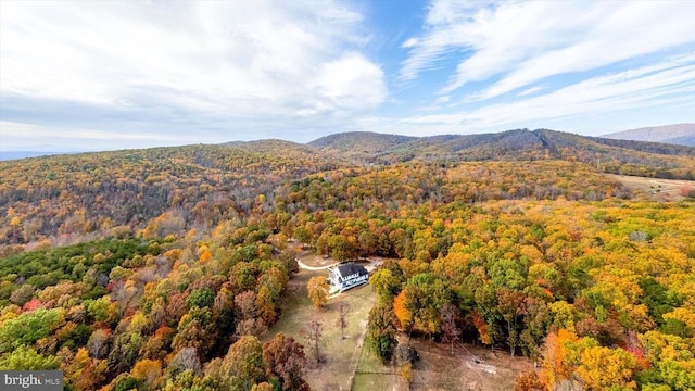 695 Whippoorwill Ln, Shipman, VA 22971 - bird's eye view of a forest and a mountainous background