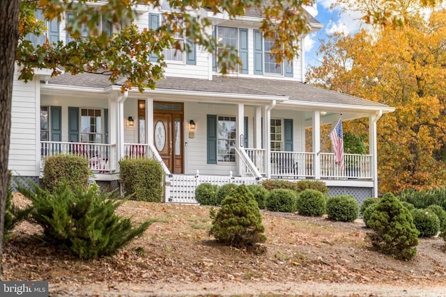 695 Whippoorwill Ln, Shipman, VA 22971 - view of front facade featuring a porch