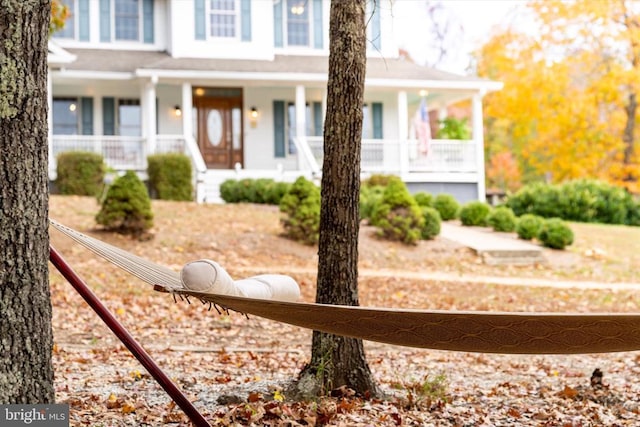 695 Whippoorwill Ln, Shipman, VA 22971 - view of front of home featuring a porch