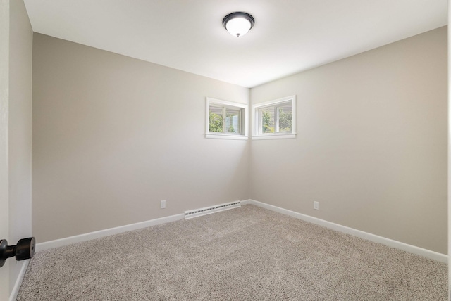 100 Monument Ave, Harrisonburg, VA 22801 - spare room featuring carpet, baseboards, and baseboard heating
