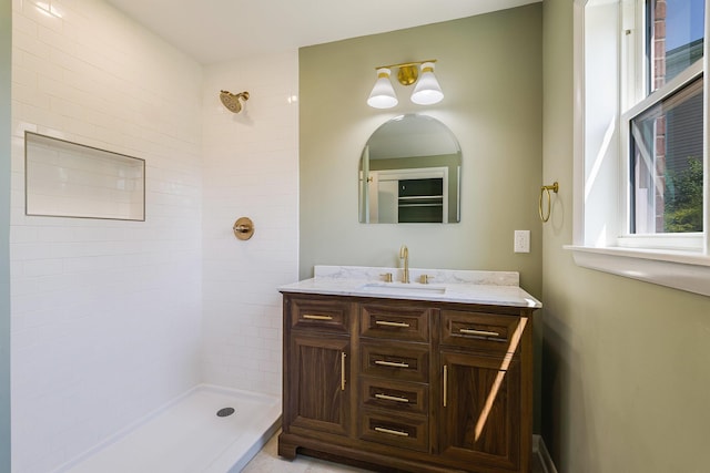 100 Monument Ave, Harrisonburg, VA 22801 - full bathroom featuring vanity and a tile shower
