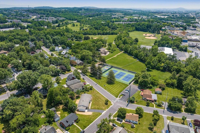 100 Monument Ave, Harrisonburg, VA 22801 - aerial view of property and surrounding area with nearby suburban area