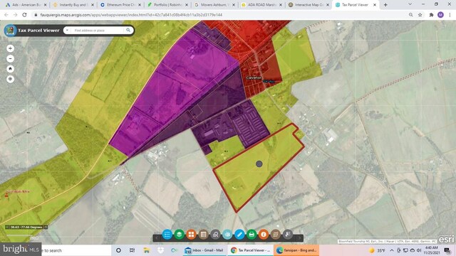  - map / location of property area featuring property parcel outlined