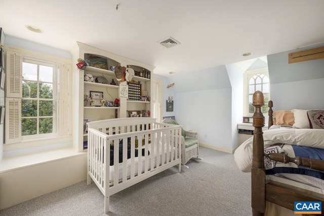 3809 Peakland Pl, Lynchburg, VA 24503 - bedroom featuring carpet flooring and vaulted ceiling