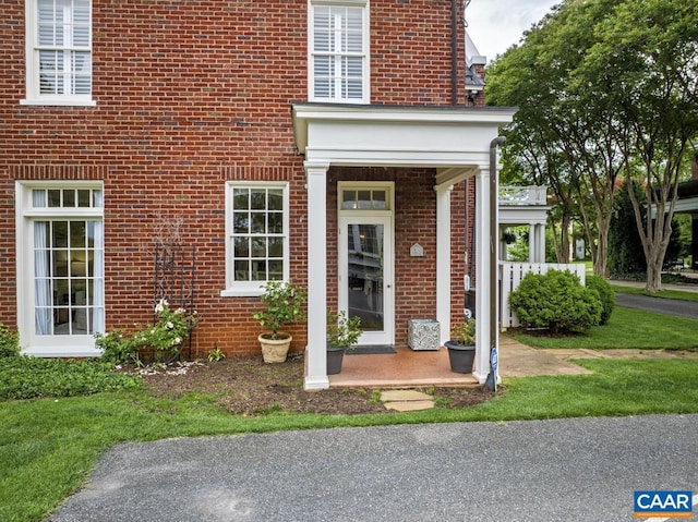 3809 Peakland Pl, Lynchburg, VA 24503 - doorway to property with brick siding