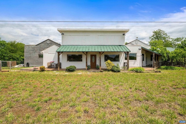 1900 Lowesville Rd, Amherst, VA 24521 - view of front of property featuring a front yard, metal roof, and a standing seam roof