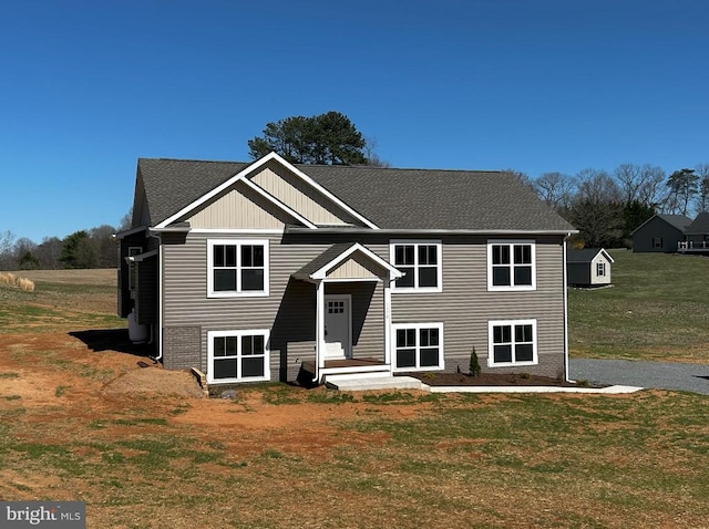 1078 Fishback Rd, Madison, VA 22727 - bi-level home featuring a front lawn and a shingled roof