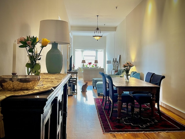 dining room featuring wood finished floors