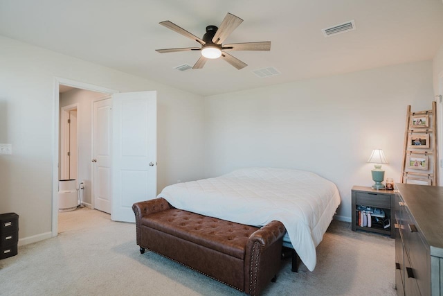 1113 Scruggs Ln, Grottoes, VA 24441 - bedroom featuring light colored carpet, visible vents, and baseboards