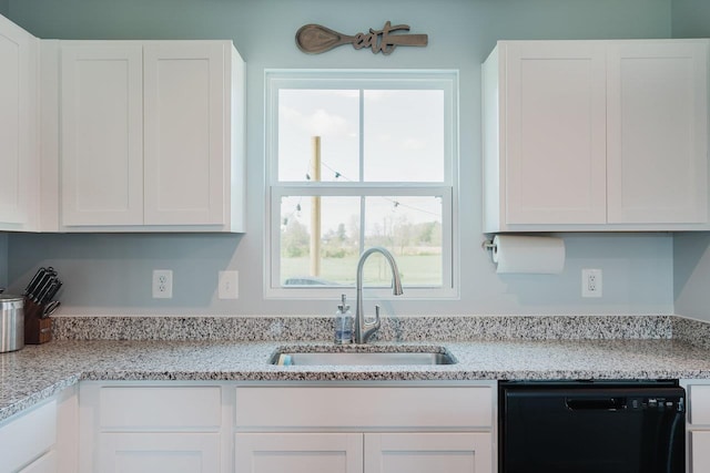 1113 Scruggs Ln, Grottoes, VA 24441 - kitchen featuring a sink, white cabinets, and dishwasher