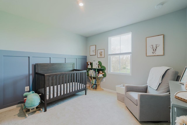 1113 Scruggs Ln, Grottoes, VA 24441 - carpeted bedroom with a crib