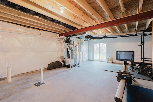 1113 Scruggs Ln, Grottoes, VA 24441 - basement with heating unit