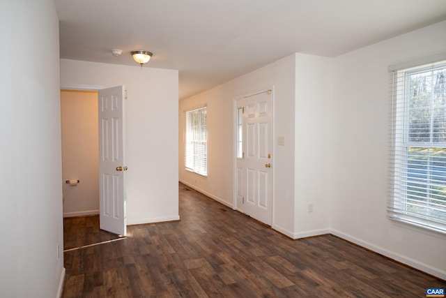 4259 Shelby Rd, Rochelle, VA 22738 - spare room with a wealth of natural light, dark wood-style flooring, and baseboards