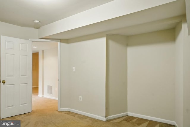 607 Woodruff Ln, Culpeper, VA 22701 - below grade area featuring light carpet