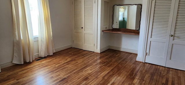 108 Parkview Dr, Waynesboro, VA 22980 - unfurnished bedroom featuring wood-type flooring, baseboards, and visible vents