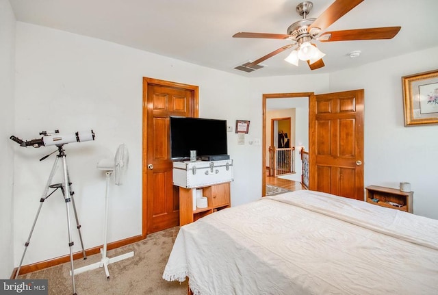 11425 Custers Trce, Spotsylvania, VA 22553 - carpeted bedroom with baseboards and ceiling fan