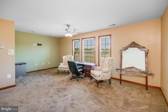 11425 Custers Trce, Spotsylvania, VA 22553 - living area with baseboards and ceiling fan