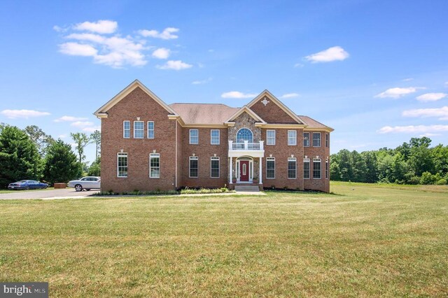 11425 Custers Trce, Spotsylvania, VA 22553 - view of front of property with a front yard and brick siding