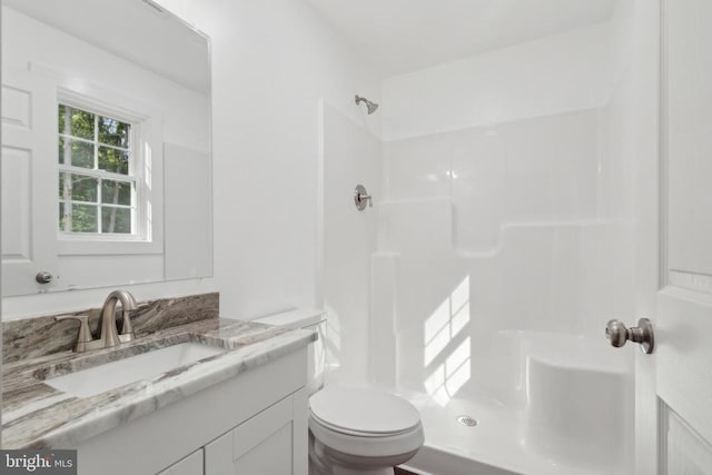 19523 Swamp Poodle Ln, Brandy Station, VA 22714 - bathroom with a shower, toilet, and vanity
