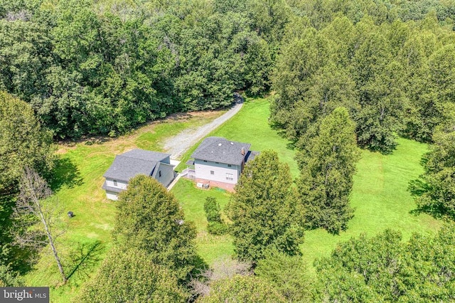 5575 Jeffersonton Rd, Jeffersonton, VA 22724 - aerial view of property and surrounding area with a heavily wooded area