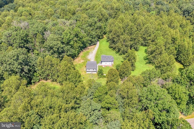 5575 Jeffersonton Rd, Jeffersonton, VA 22724 - aerial view of property and surrounding area with a heavily wooded area