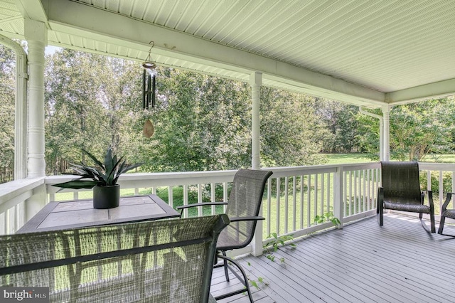 5575 Jeffersonton Rd, Jeffersonton, VA 22724 - view of wooden terrace