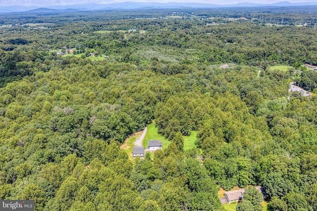 5575 Jeffersonton Rd, Jeffersonton, VA 22724 - drone / aerial view of a heavily wooded area and a mountainous background