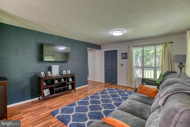5575 Jeffersonton Rd, Jeffersonton, VA 22724 - living room featuring wood finished floors and a textured ceiling