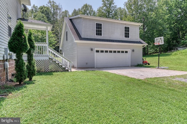 5575 Jeffersonton Rd, Jeffersonton, VA 22724 - view of front of property with driveway, an attached garage, and a front lawn