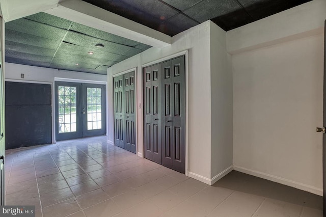 5575 Jeffersonton Rd, Jeffersonton, VA 22724 - tiled entryway featuring french doors and baseboards