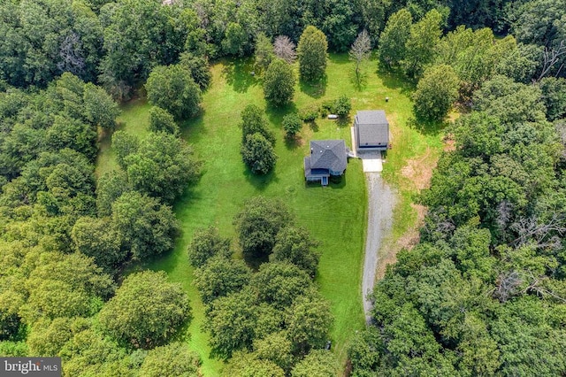 5575 Jeffersonton Rd, Jeffersonton, VA 22724 - aerial view of property and surrounding area with a heavily wooded area