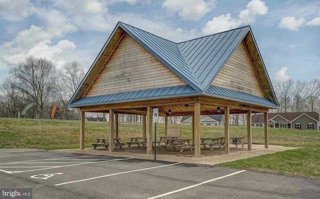 310 Elk Creek Lndg, Mineral, VA 23117 - surrounding community featuring a gazebo, a lawn, and uncovered parking
