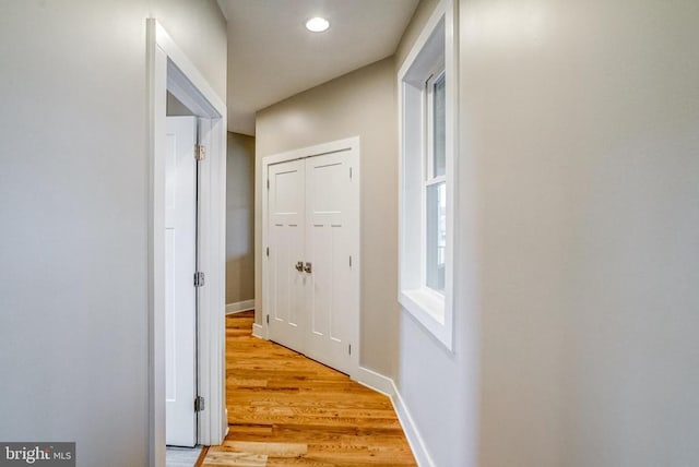 310 Elk Creek Lndg, Mineral, VA 23117 - corridor featuring light wood-style floors, baseboards, and recessed lighting