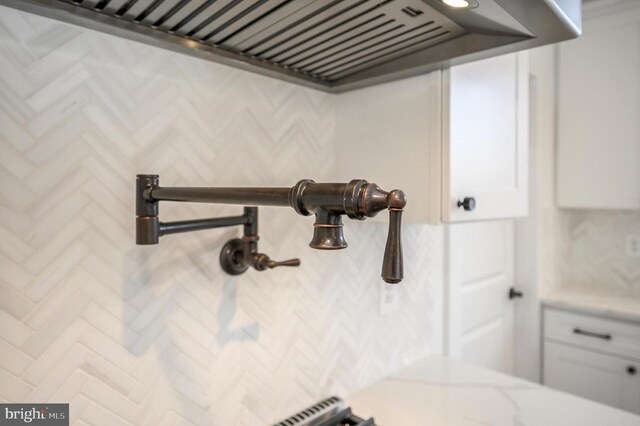  - detailed view of wall chimney exhaust hood