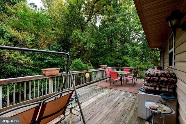 26 Magnolia Ct, Barboursville, VA 22923 - deck featuring outdoor dining area