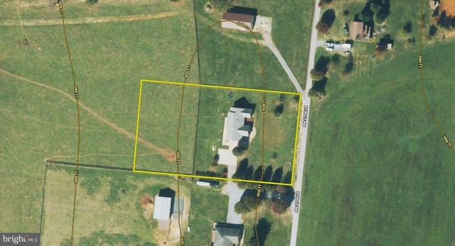 237 Preston Ln, Luray, VA 22835 - aerial map of property and surrounding area featuring property parcel outlined
