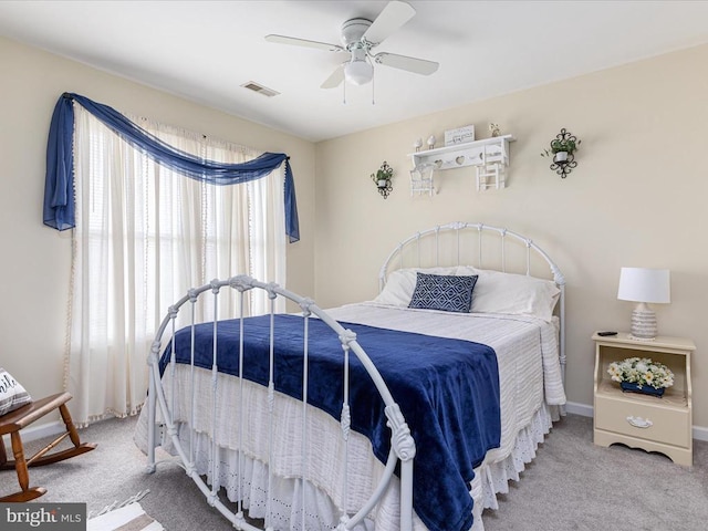 237 Preston Ln, Luray, VA 22835 - bedroom with carpet, a ceiling fan, and baseboards