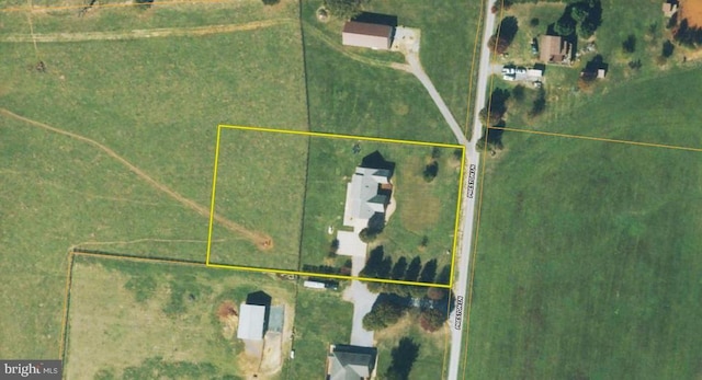 237 Preston Ln, Luray, VA 22835 - aerial view of property's location featuring property boundaries highlighted