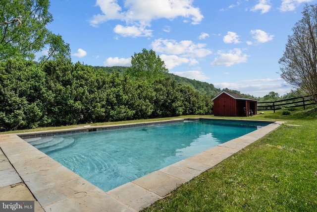  - swimming pool with an outbuilding