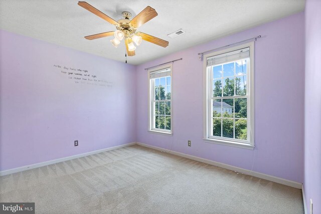 2703 Schumann St, Fredericksburg, VA 22408 - carpeted empty room with baseboards and ceiling fan
