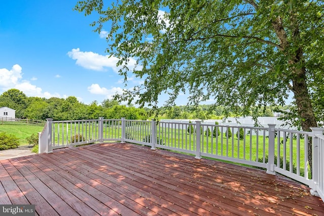 2703 Schumann St, Fredericksburg, VA 22408 - wooden terrace with a fenced backyard