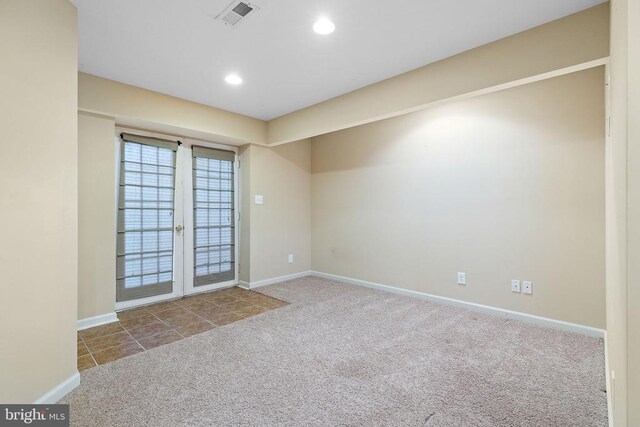 2703 Schumann St, Fredericksburg, VA 22408 - spare room featuring carpet and recessed lighting