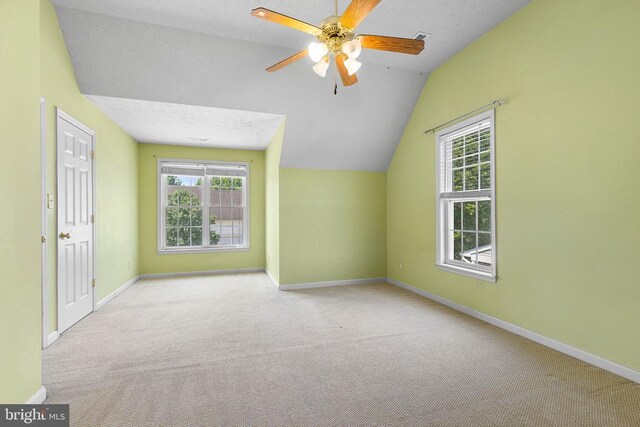 2703 Schumann St, Fredericksburg, VA 22408 - bonus room with lofted ceiling, carpet, and ceiling fan